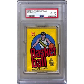 1978 Topps Basketball Graded Wax Pack Psa 4