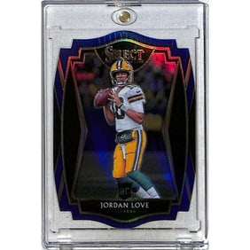 2020 Select Blue Die Cut Rookie Jordan Love