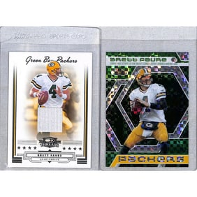 (3) Brett Favre Xfractor/refractor Cards