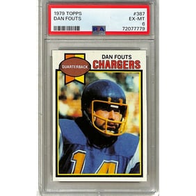1979 Topps Dan Fouts Psa 6