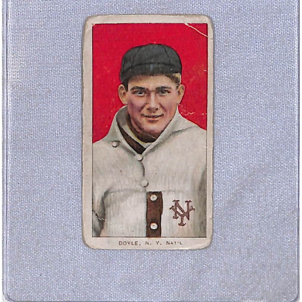 1909-11 T206 Larry Doyle Tolstoi Back (1 of 2)