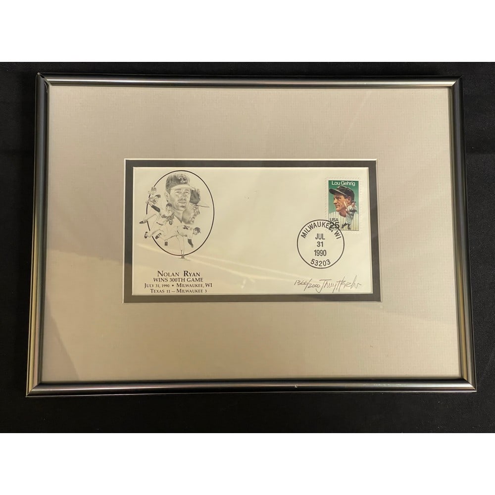 Nolan Ryan 300th Win Numbered And Framed (1 of 3)