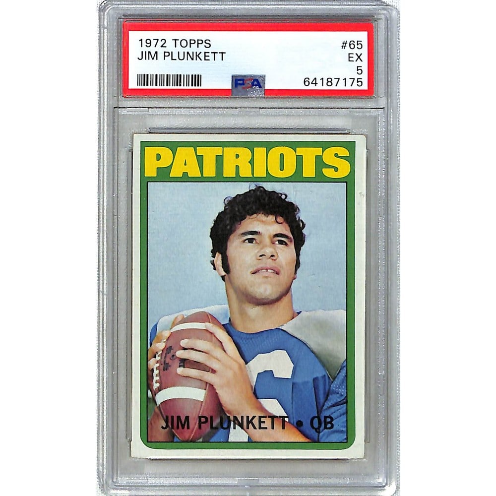 1972 Topps Jim Plunkett Psa 5 (1 of 2)