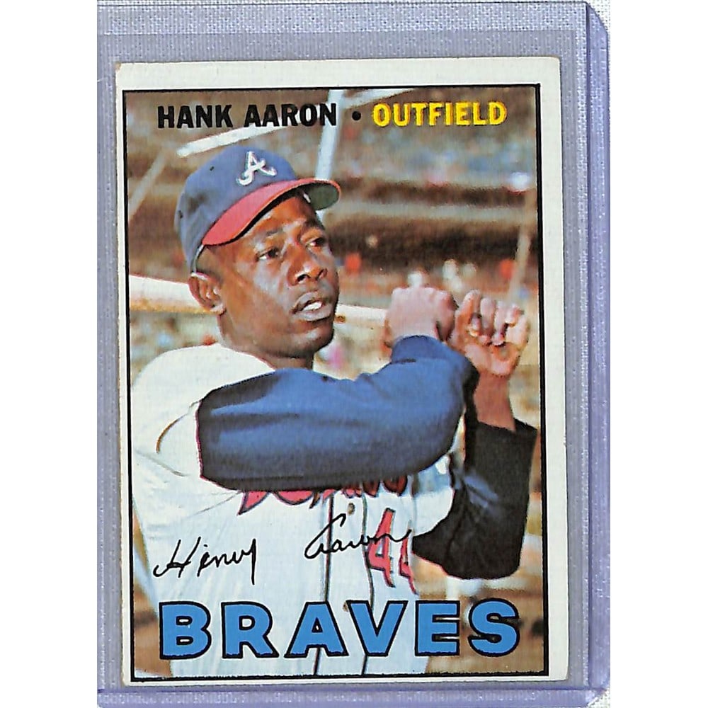 1967 Topps Hank Aaron Crease Free (1 of 2)
