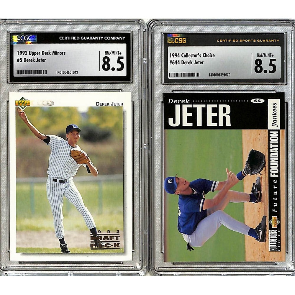 (2) Csg Graded Derek Jeter Rookies 1992-94 (1 of 2)