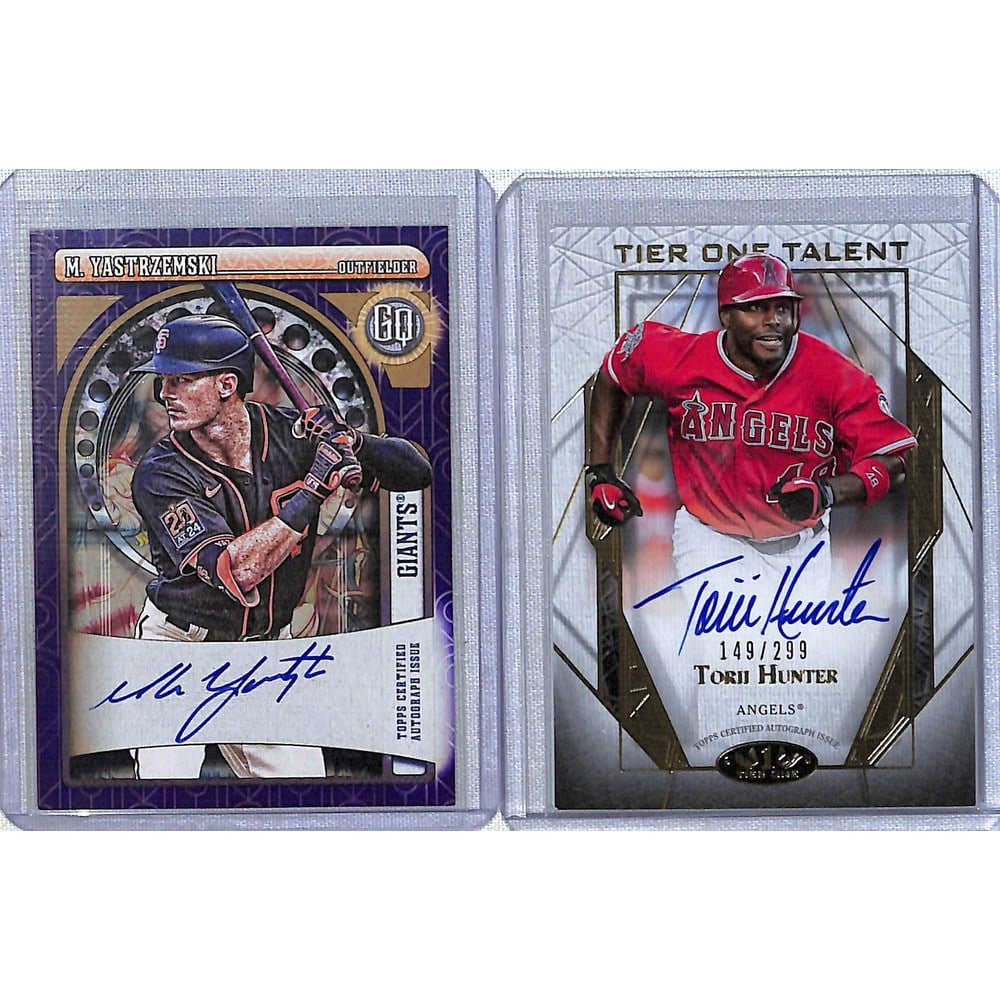 (3) Autographed Baseball Cards (1 of 4)