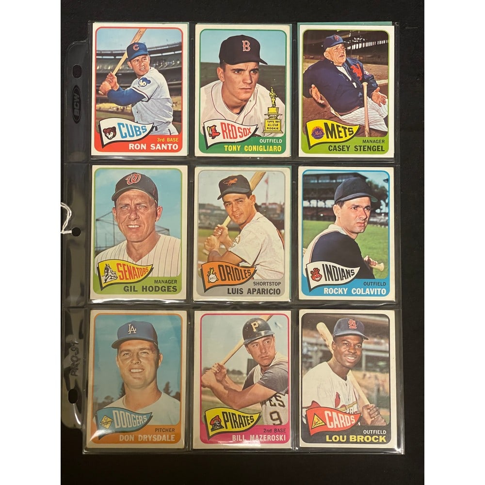 (13) 1965 Topps Baseball Stars/hof (1 of 2)