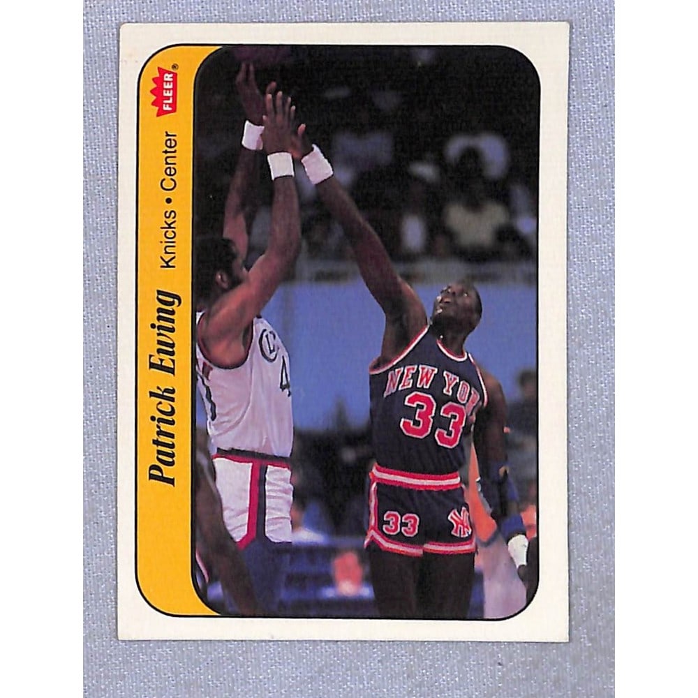 1986 Fleer Basketball Patrick Ewing Rc Sticker (1 of 2)
