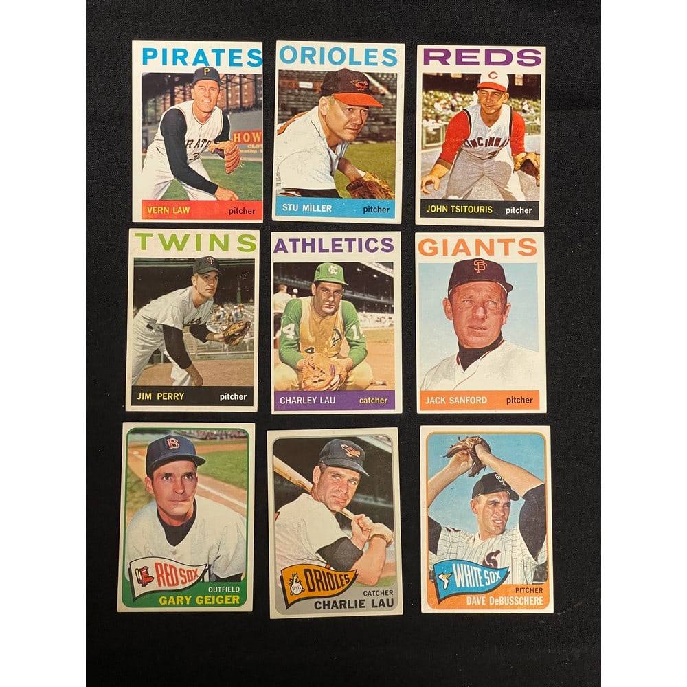 (25) Baseball Cards 1963-1965 Topps (1 of 3)
