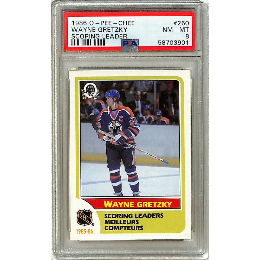 1986 Opc Leader Wayne Gretzky Psa 8 (1 of 2)