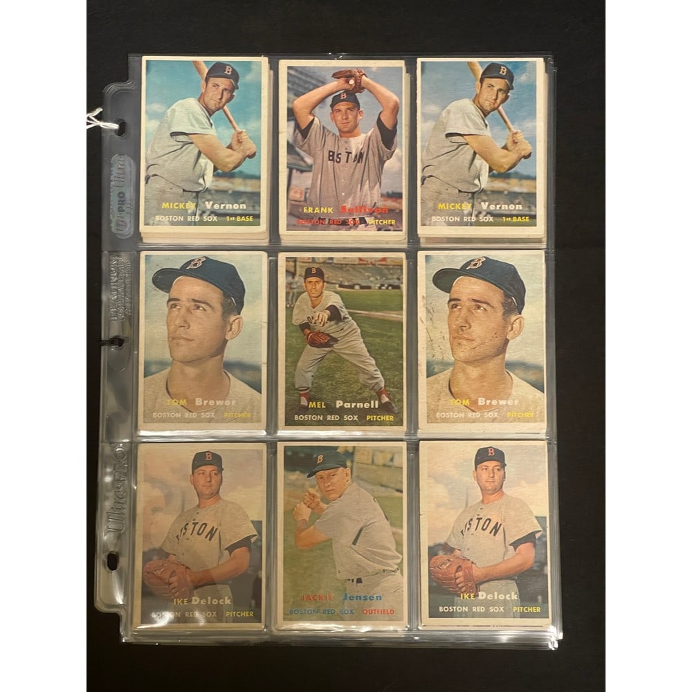 (25) 1957 Topps Red Sox Cards (1 of 3)