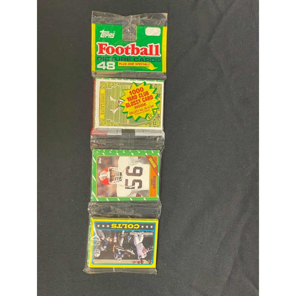 1986 Topps Football Rack Pack Sealed: Rice Rookie Card??