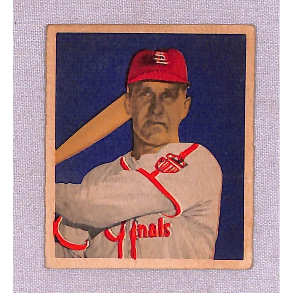 1949 Bowman Enos Slaughter Rookie Crease Free (1 of 2)