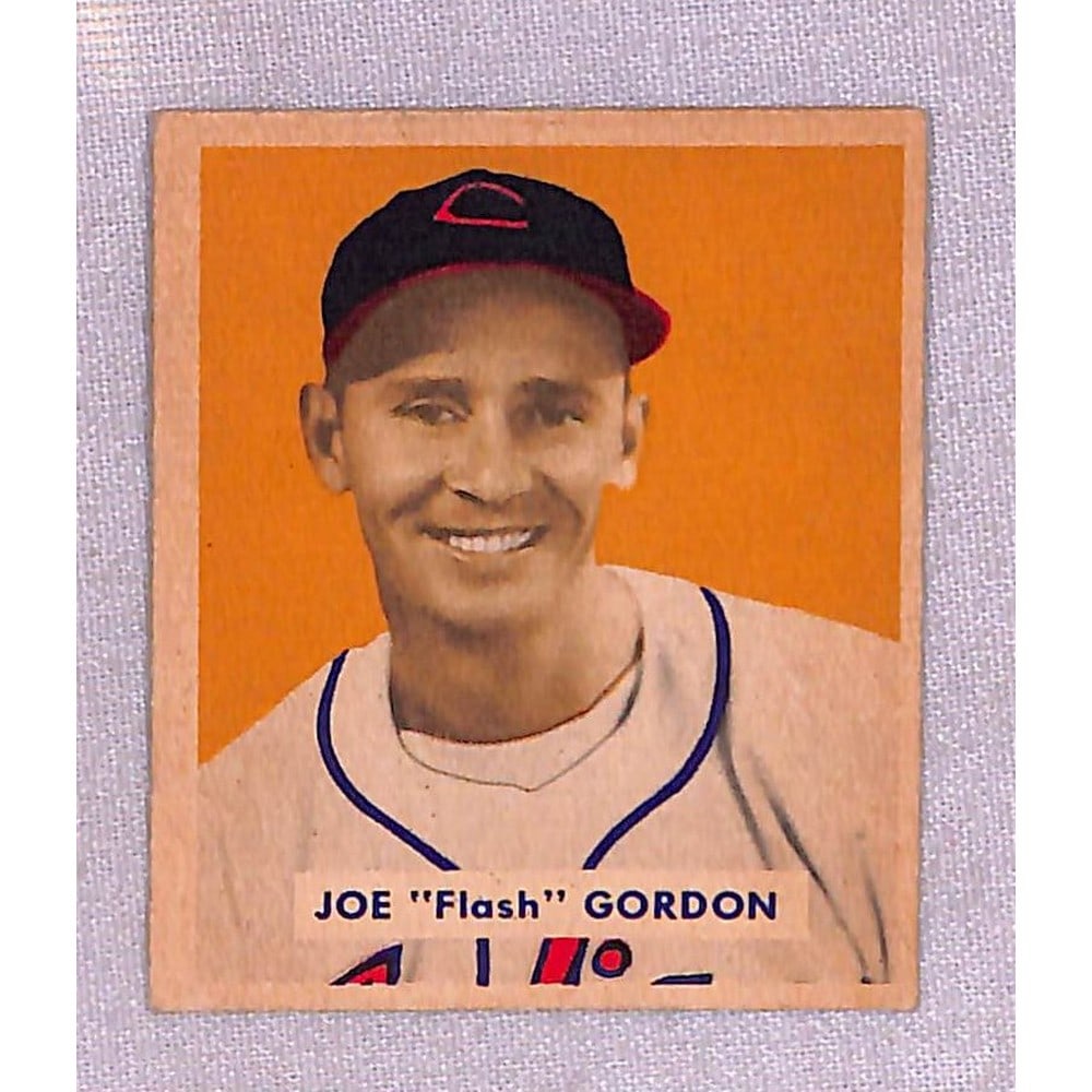 1949 Bowman Joe Gordon Hi # Crease Free (1 of 2)