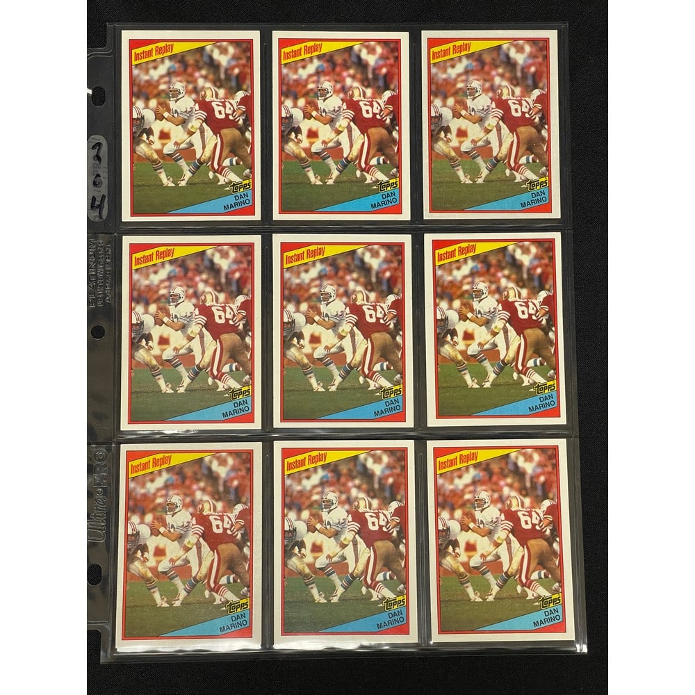 (9) 1984 Topps Dan Marino Rookie In Actions (1 of 2)