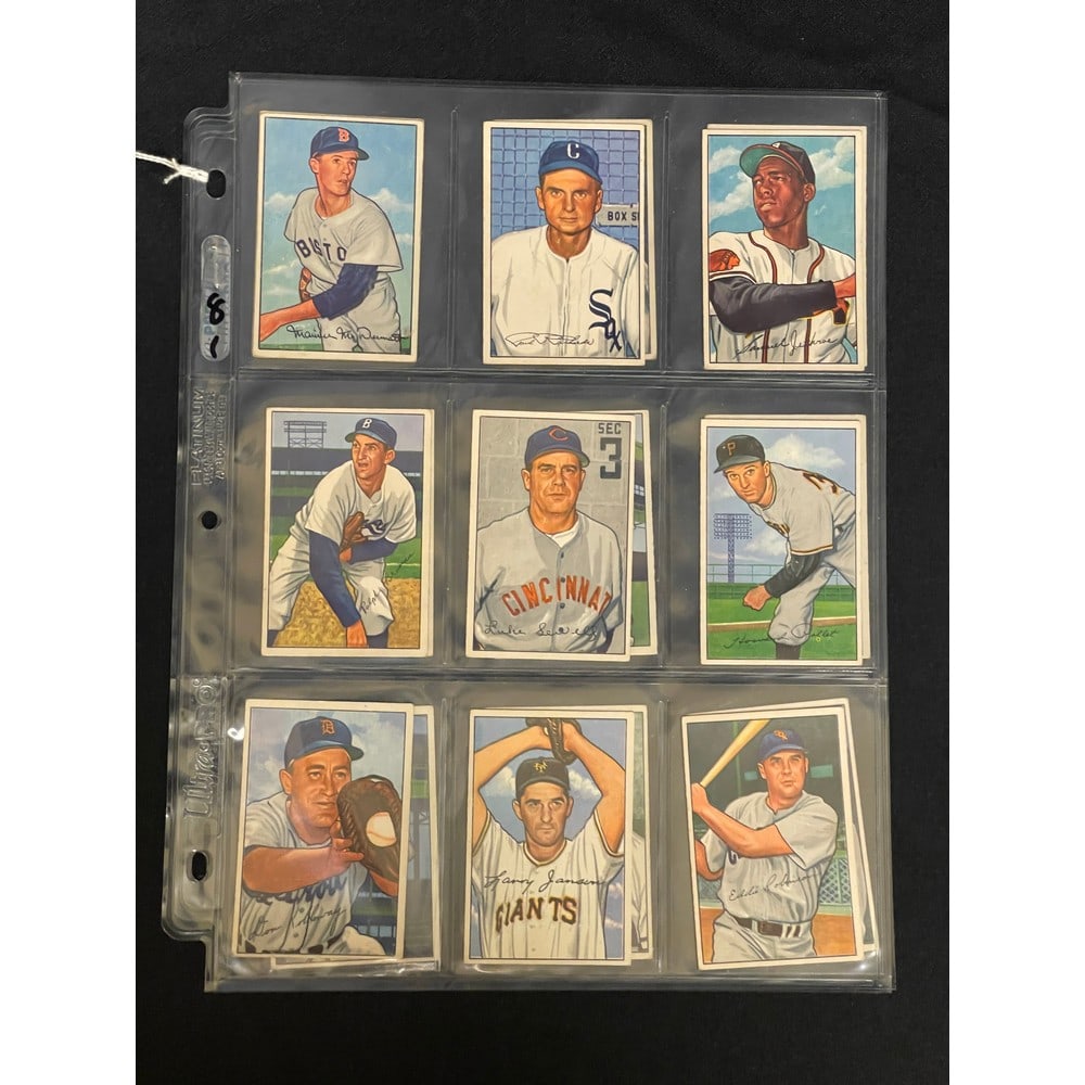 (18) Crease Free 1952 Bowman Baseball Cards (1 of 2)