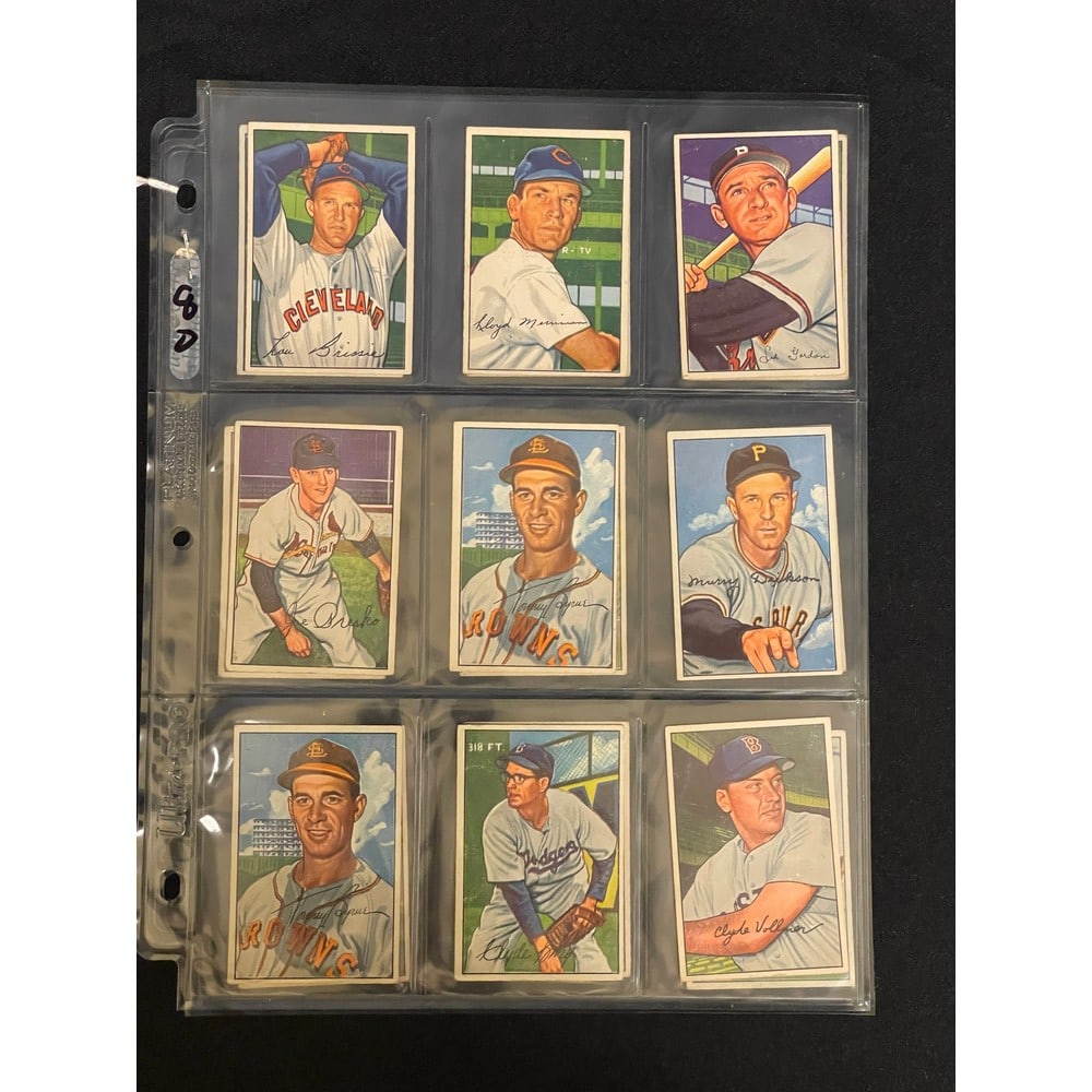 (18) Crease Free 1952 Bowman Baseball Cards (1 of 2)