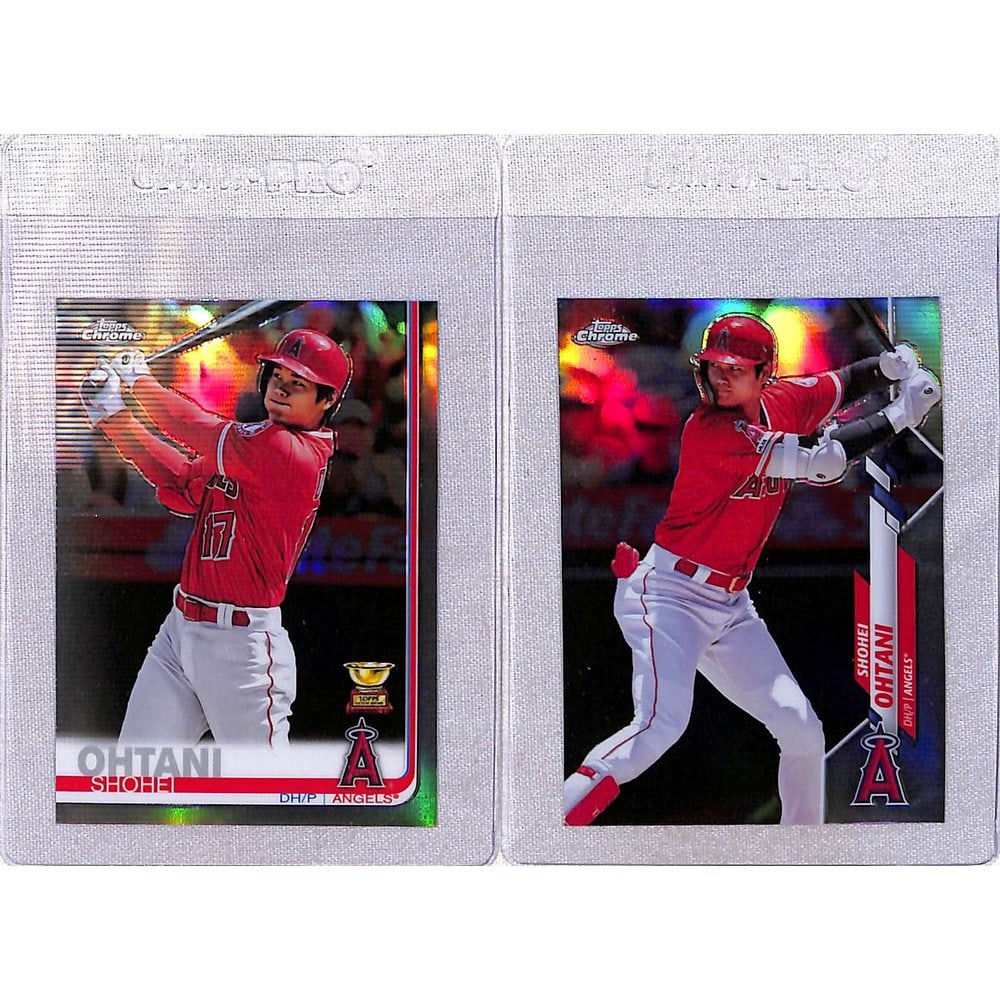 (2) Topps Chrome Shohei Ohtani Refractor Cards (1 of 2)