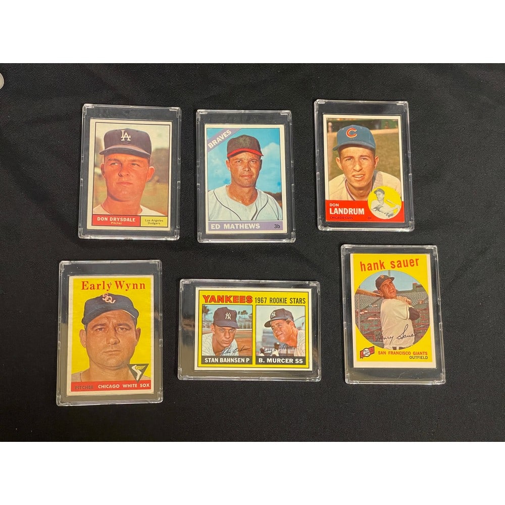 (6) 1960's Topps Baseball Stars/hof (1 of 2)