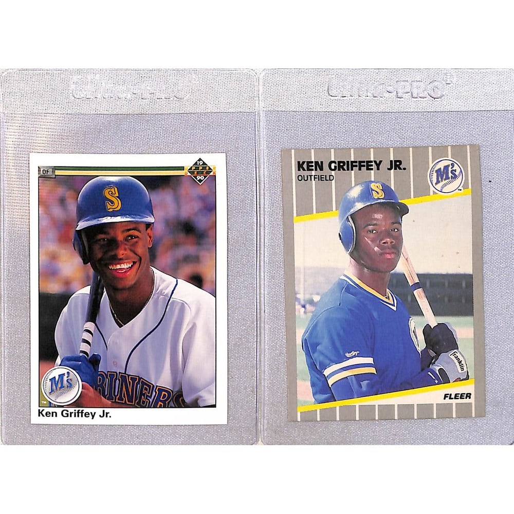 (2) Ken Griffey Jr. Cards With Rookie: (2) Ken Griffey Jr. Cards With Rookie