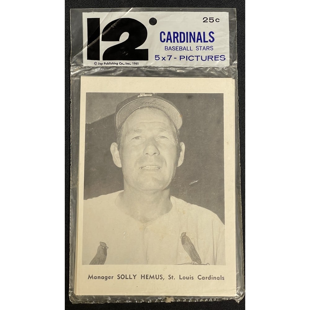 1961 Jay Publishing Cardinals Picture Pack Mint: 1961 Jay Publishing Cardinals Picture Pack