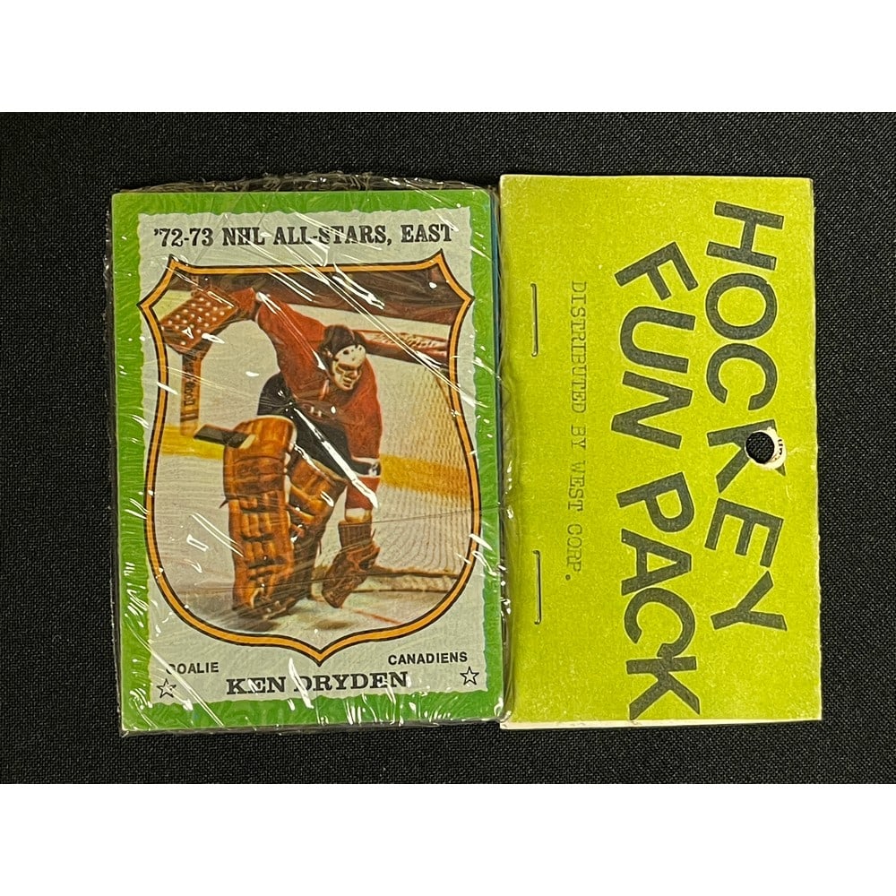 1973 Topps Hockey Sealed Fun Pack: Ken Dryden On Top