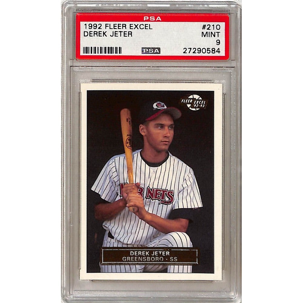 1992 Fleer Excel Derek Jeter Rookie Psa 9: 1992 Fleer Excel Derek Jeter Rookie Psa 9