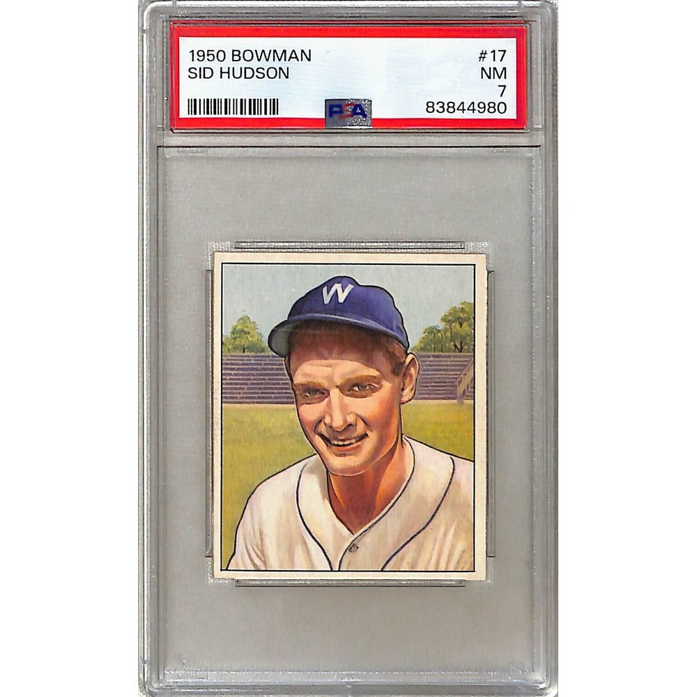 1950 Bowman Sid Hudson Psa 7 (1 of 2)