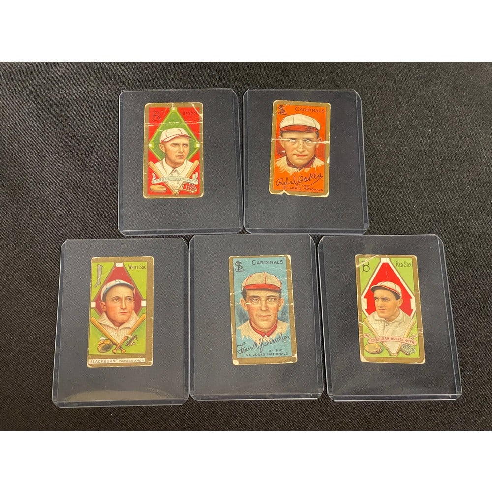 (5) Lower Grade 1910 T205 Cards (1 of 2)