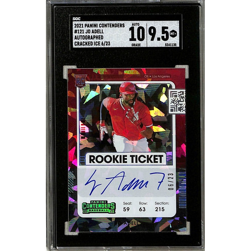 2021 Contenders Jo Adell Cracked Ice Auto Rc 6/23 (1 of 2)