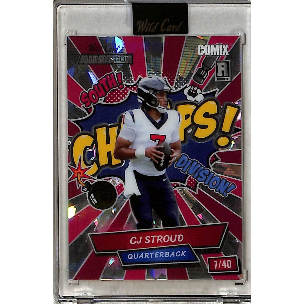 2023 Wild Card Cj Stroud Rookie 7/40 (1 of 2)
