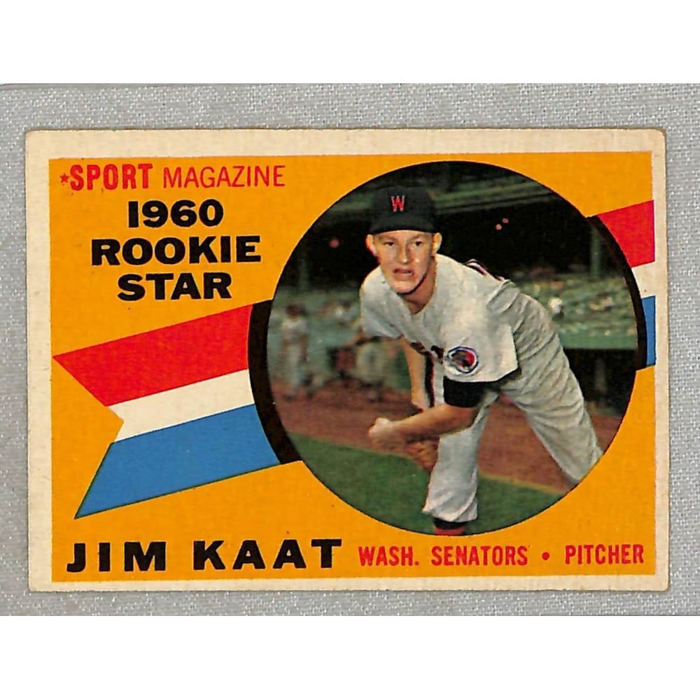 1960 Topps Jim Kaat Rookie Crease Free (1 of 2)