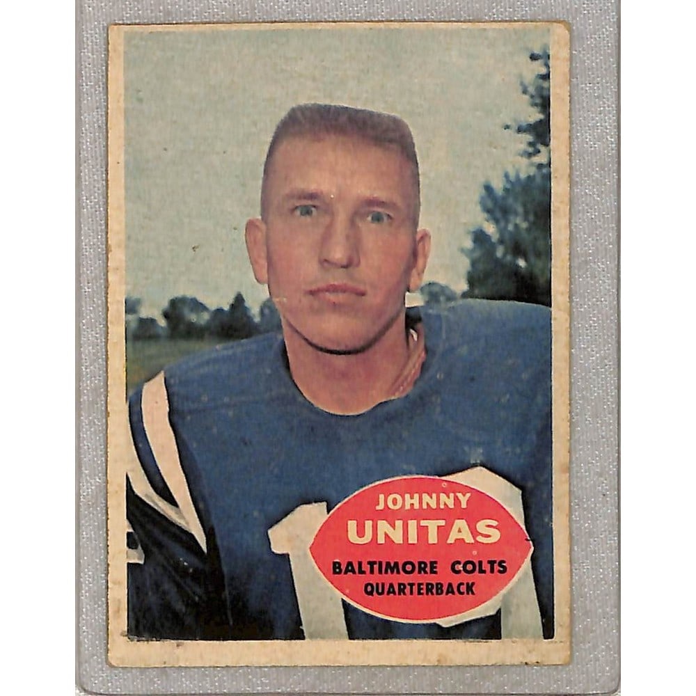 1960 Topps Johnny Unitas Low Grade (1 of 2)