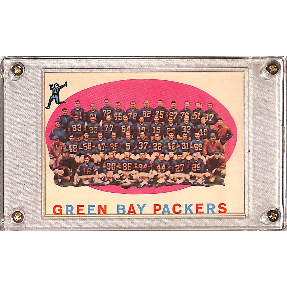 1959 Topps Football Green Bay Packers Team Card: 1959 Topps Football Green Bay Packers Team Card