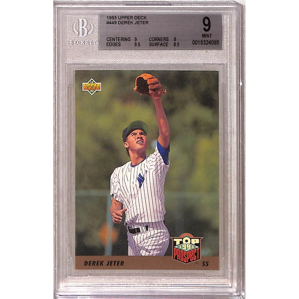 1993 Ud Derek Jeter Rookie Bgs 9 Mint (1 of 2)