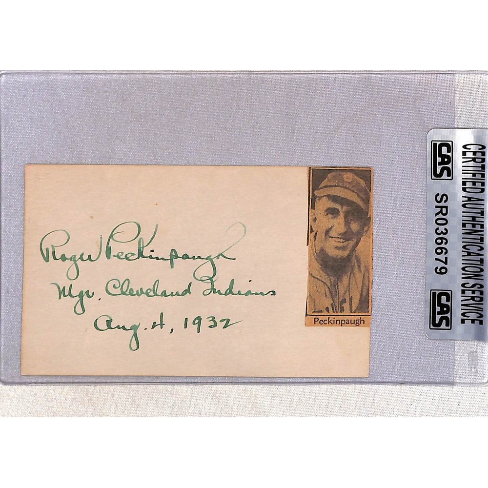 1932 Roger Peckinpaugh Auto Cas Coa: 1932 Roger Peckinpaugh Auto Cas Coa