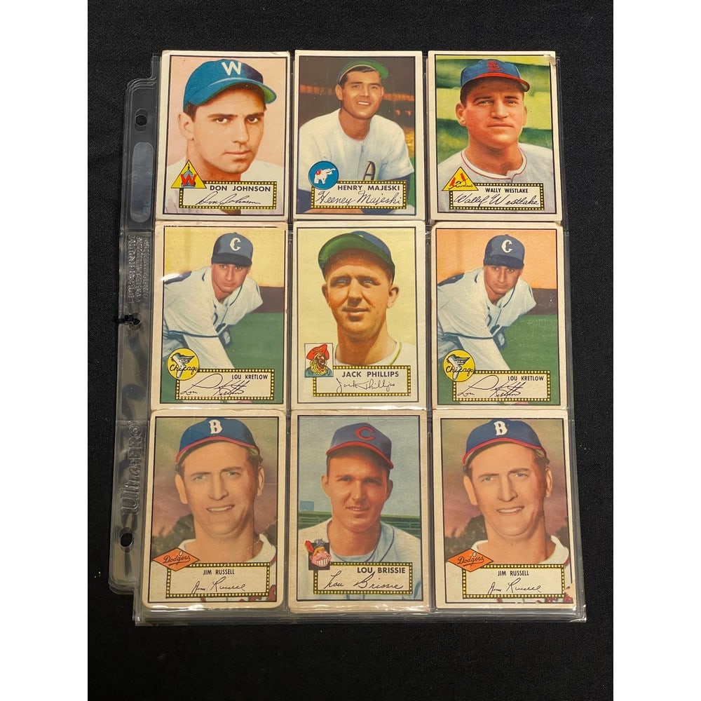 (16) 1952 Topps Baseball Cards (1 of 2)