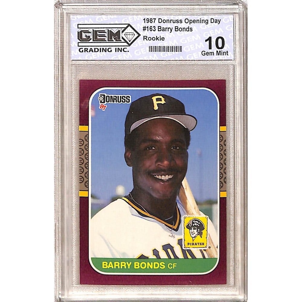 1987 Donruss Opening Day Barry Bonds Rookie Gem 10 (1 of 2)
