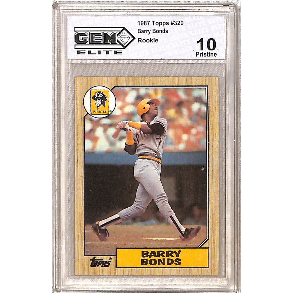 1987 Topps Barry Bonds Rookie Graded Gem 10 (1 of 2)