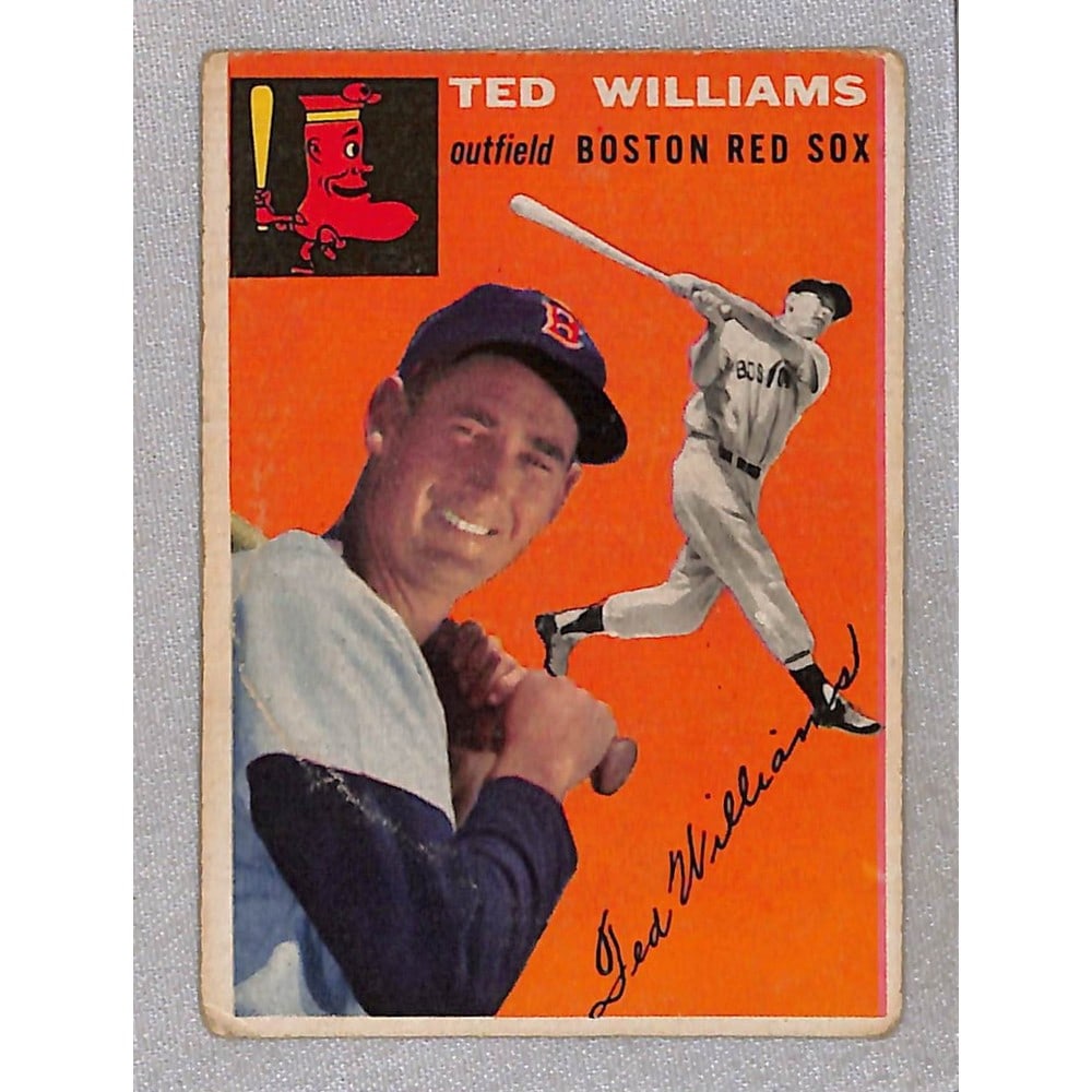 1954 Topps Ted Williams Crease Free (1 of 2)