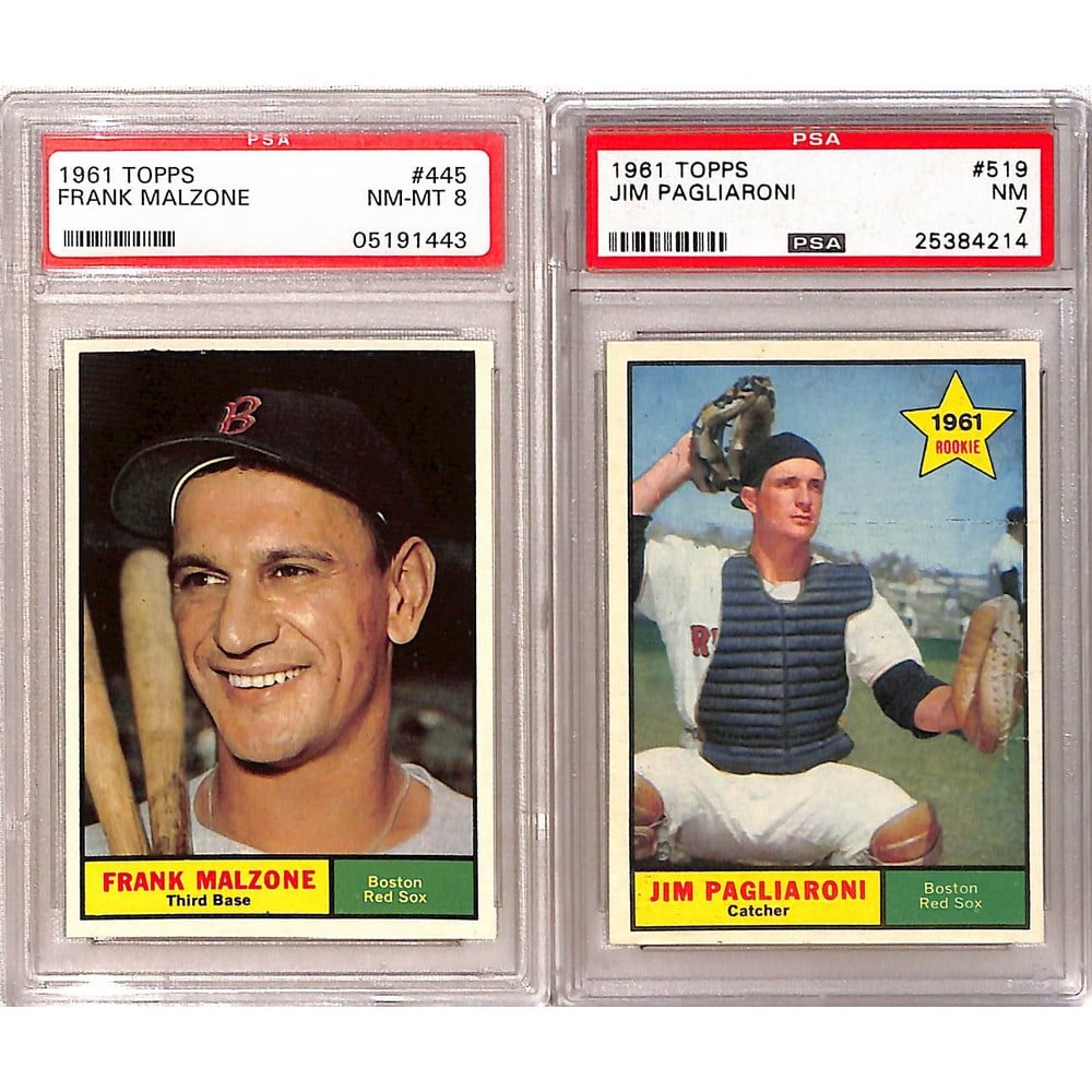(3) Psa Graded 1961 Topps Red Sox Cards (1 of 4)
