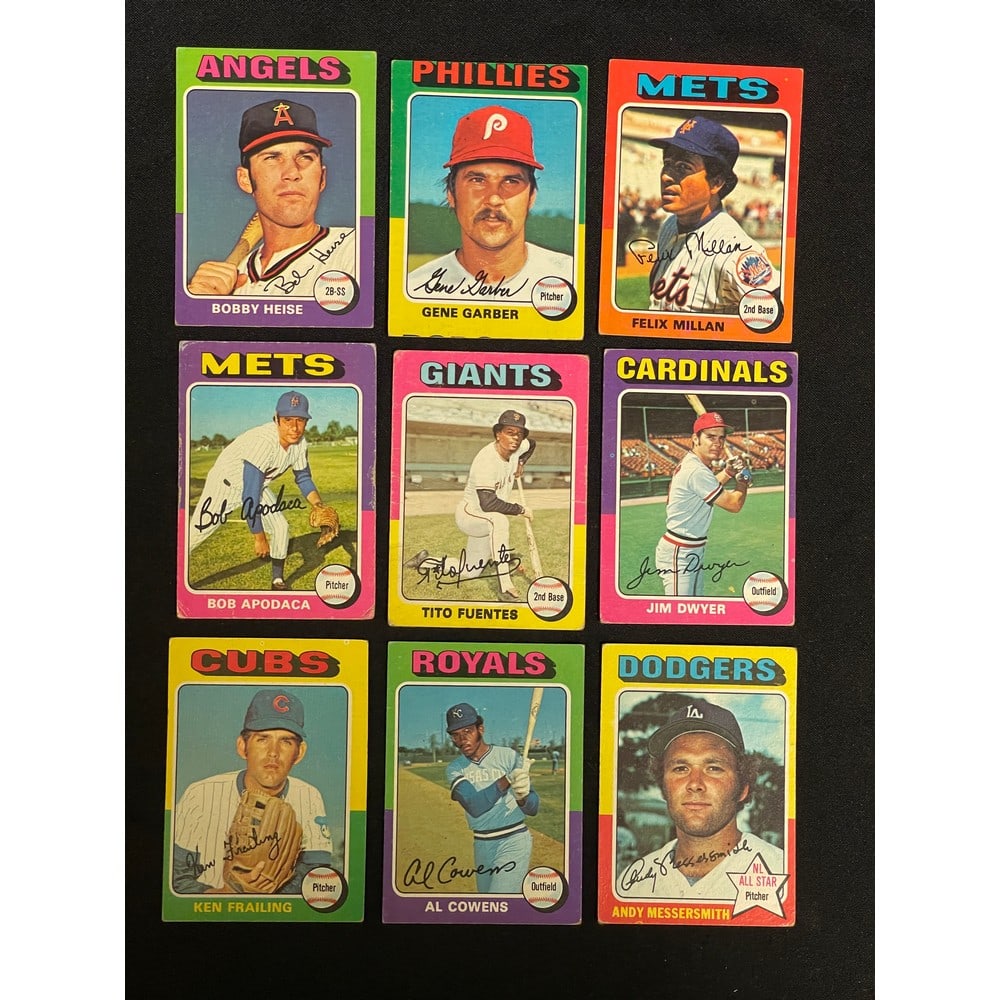 (268) Different 1975 Topps Baseball Cards (1 of 3)