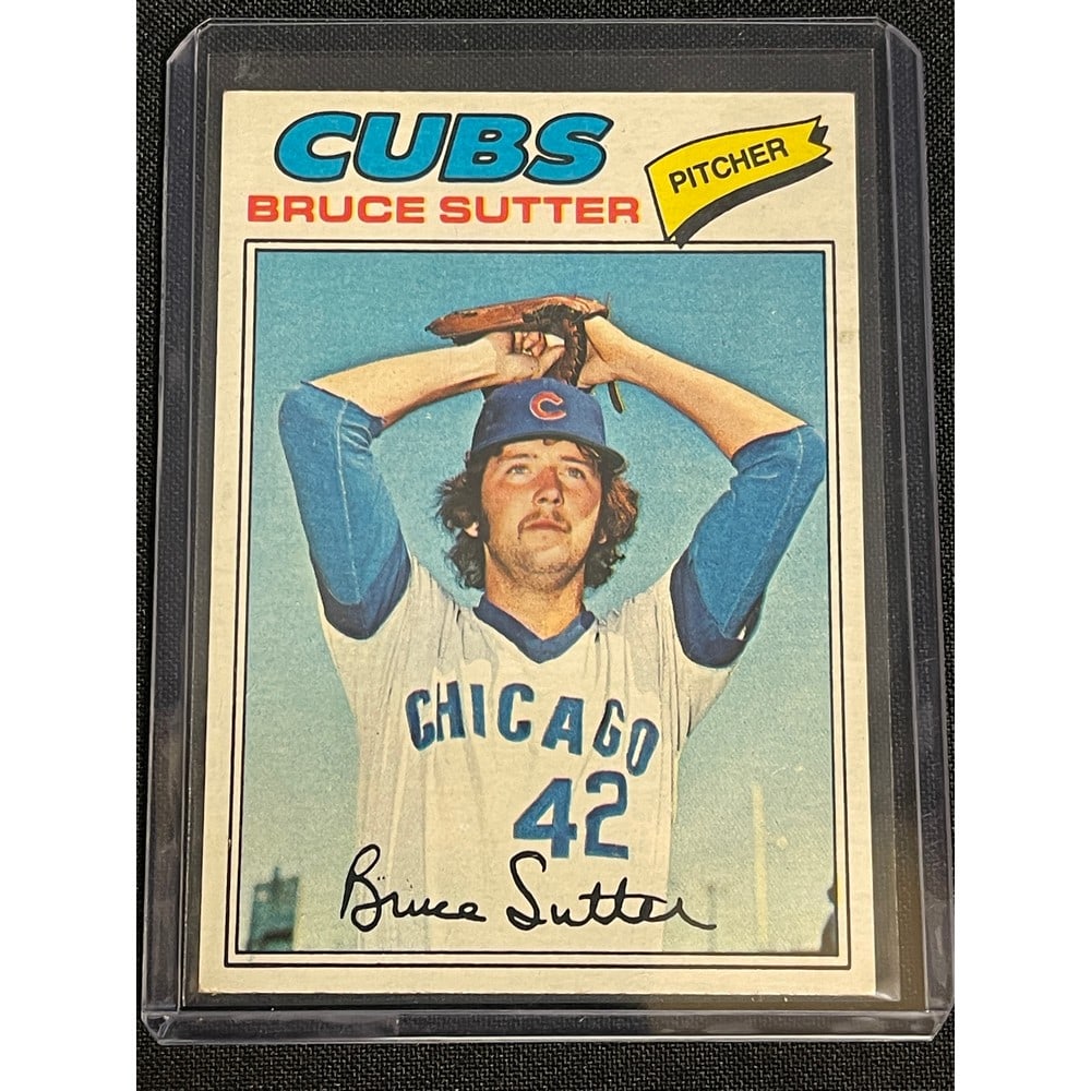 1977 Topps Crease Free Bruce Sutter Rookie (1 of 2)