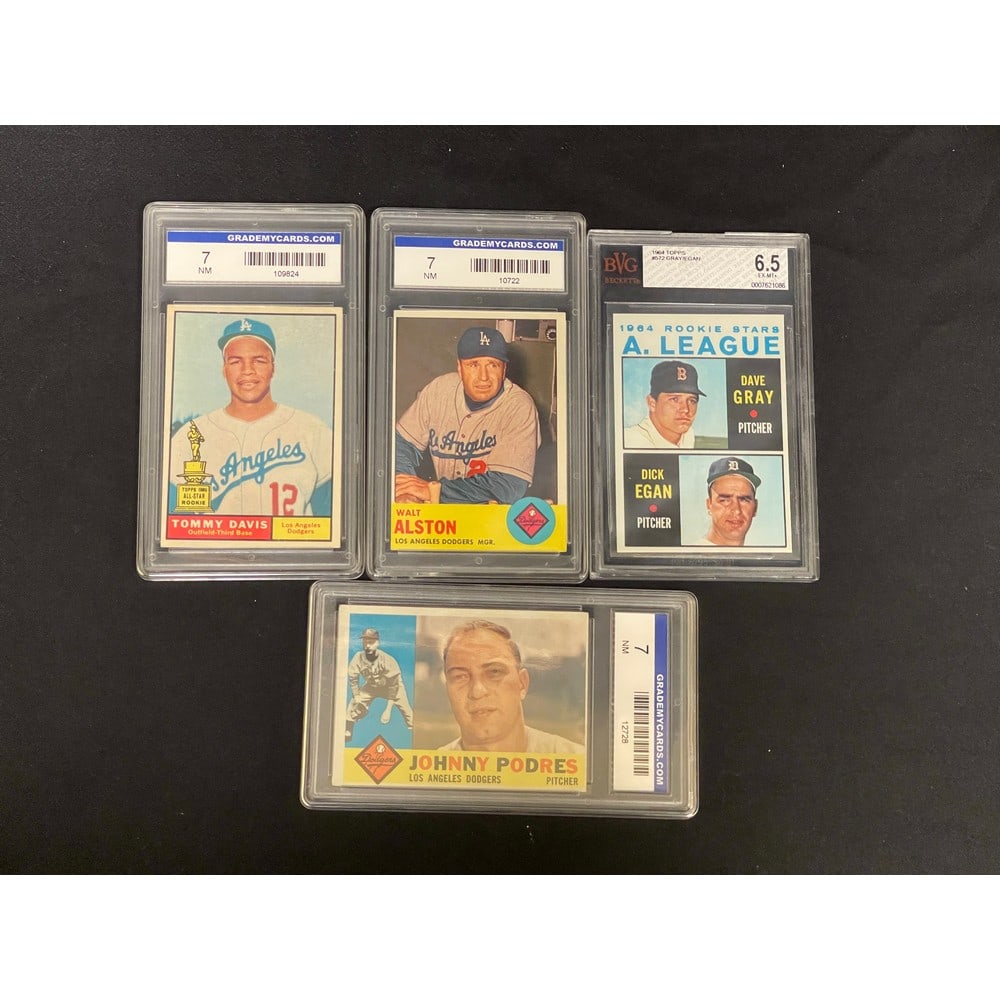 (4) 1960's Graded Baseball Cards (1 of 2)