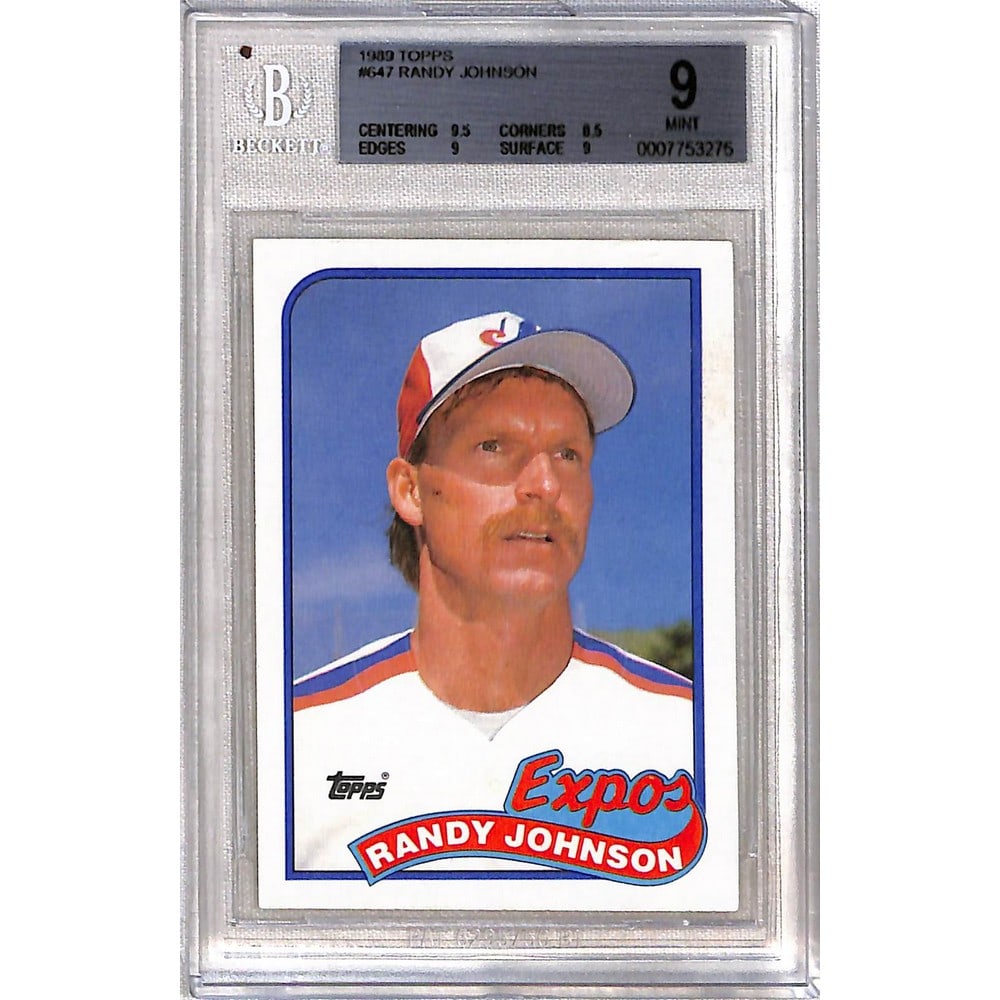 1989 Topps Randy Johnson Rookie Bgs 9: 1989 Topps Randy Johnson Rookie Bgs 9