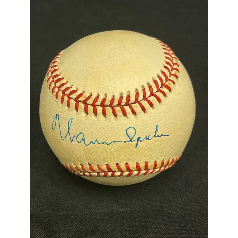 Warren Spahn Signed Baseball Jsa Coa (1 of 3)