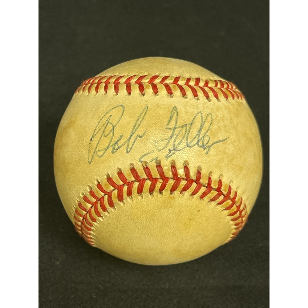 Bob Feller Signed Baseball Jsa Coa (1 of 3)
