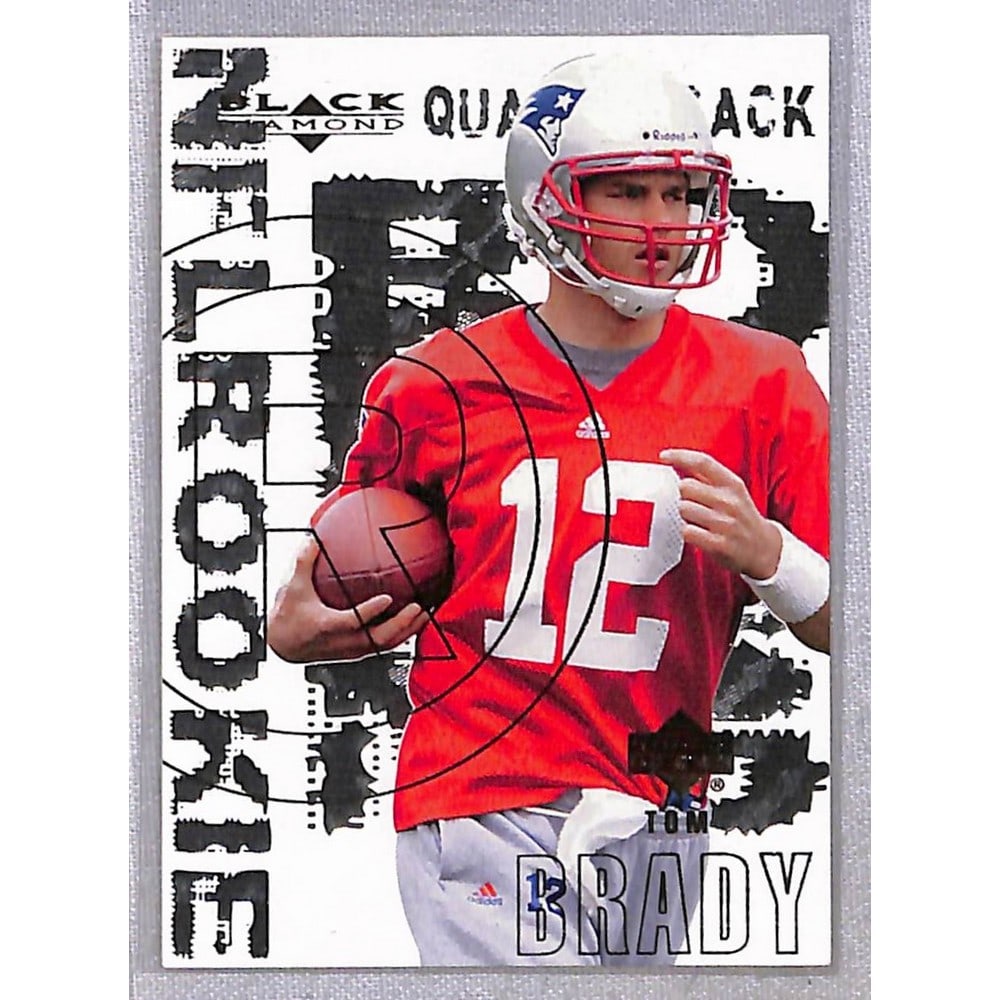 2000 Upper Deck Black Diamond Tom Brady Rookie (1 of 2)