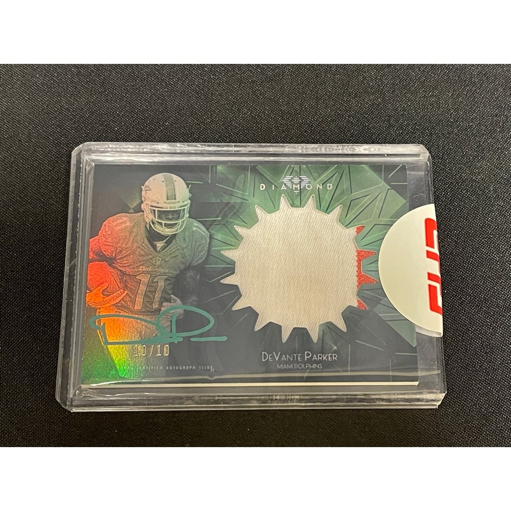 2015 Diamond Devante Parker Game Used/auto/rc (1 of 2)