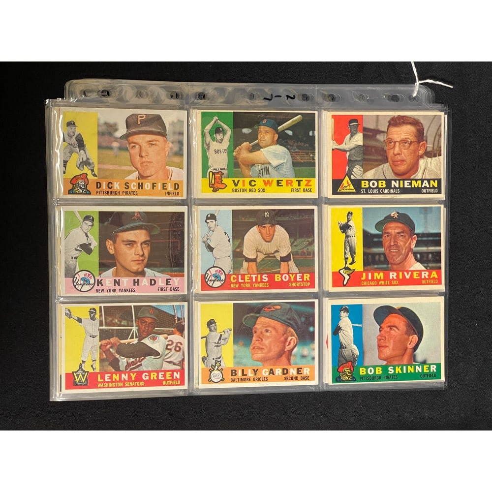 (40) 1960 Topps Baseball Hi Grade Cards (1 of 3)